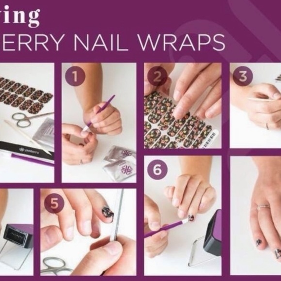 JAMBERRY nail wraps - aqua flora - Picture 8 of 8